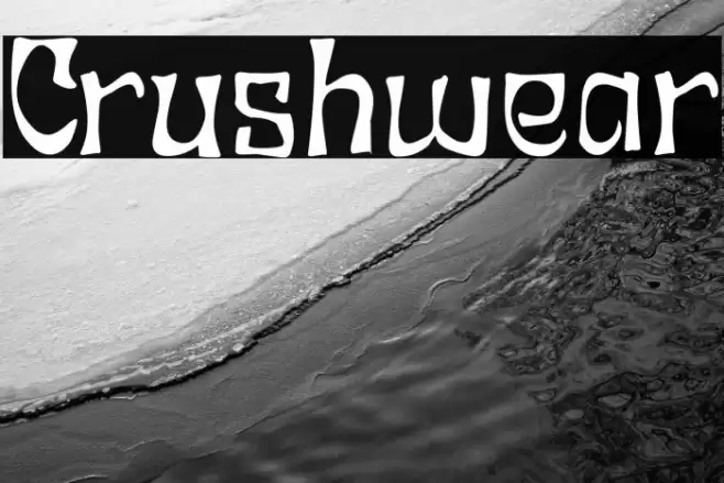 Crushwear Font examples