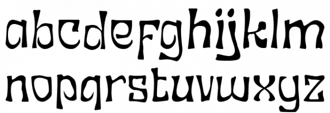 Crushwear フォント 小文字