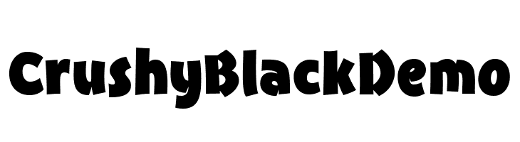 CrushyBlackDemo  les polices de caractères gratuit tlcharger