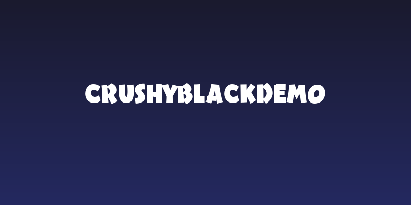 CrushyBlackDemo Social Header