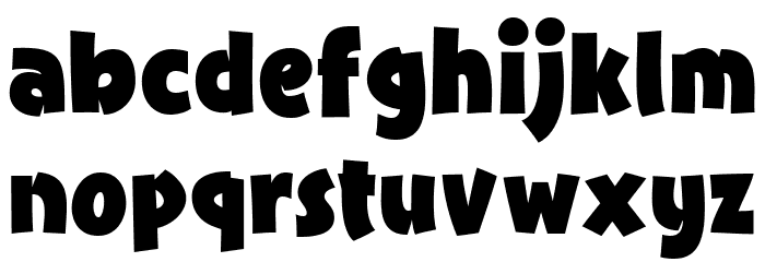 CrushyBlackDemo Font LOWERCASE