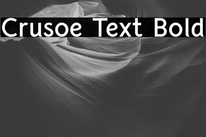 Crusoe Text Bold خط examples