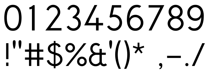 Crusoe Text Regular Font OTHER CHARS