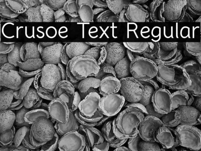 Crusoe Text Regular خط examples