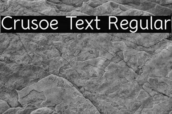Crusoe Text Regular خط examples