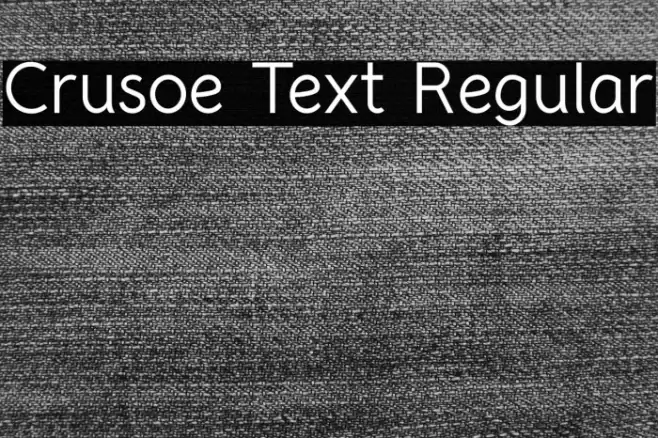 Crusoe Text Regular خط examples