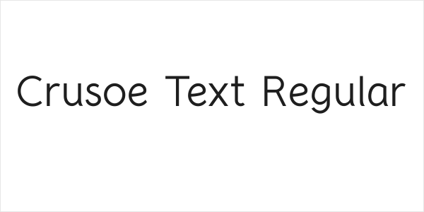 Crusoe Text Regular Logo