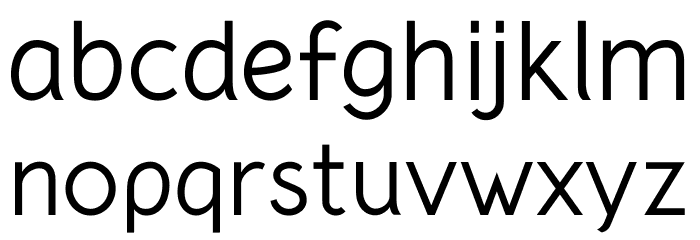 Crusoe Text Regular Font LOWERCASE