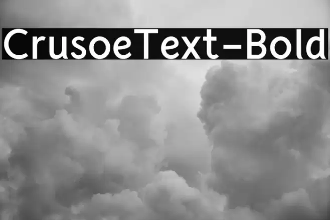 CrusoeText-Bold Polices examples
