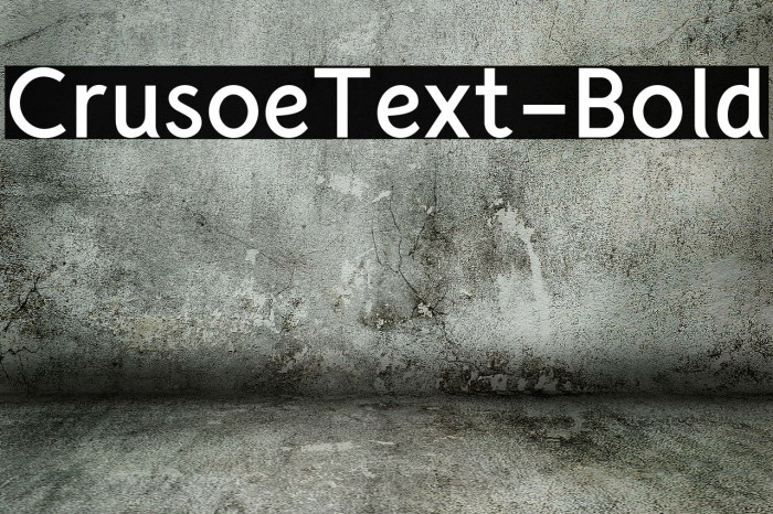 CrusoeText-Bold Font examples