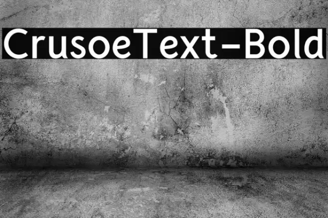 CrusoeText-Bold Polices examples