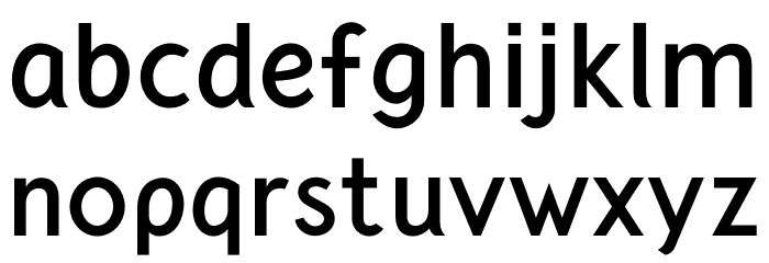 CrusoeText-Bold Font LOWERCASE