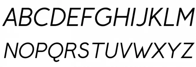 CrusoeText-Italic 字体 大写