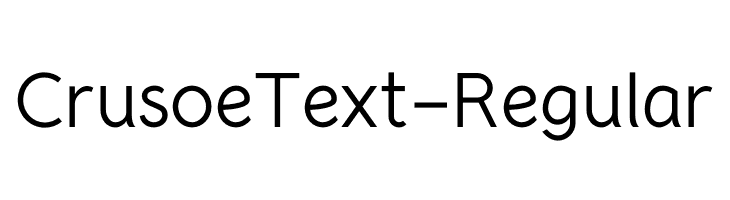 CrusoeText-Regular फ़ॉन्ट