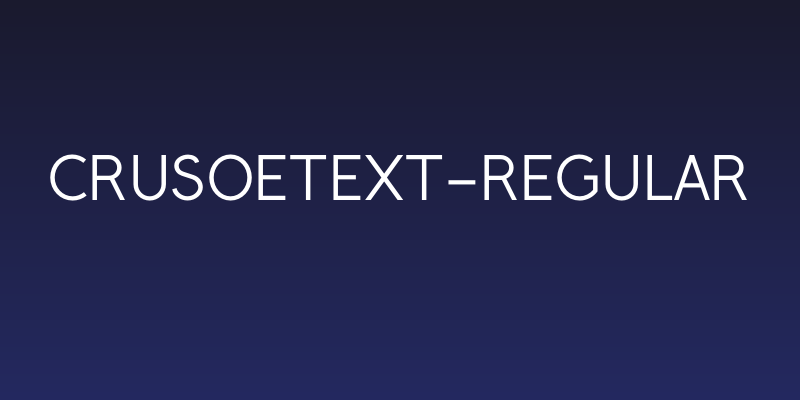 CrusoeText-Regular Social Header