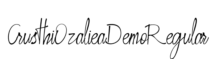 CrusthiOzalieaDemoRegular  لخطوط تنزيل