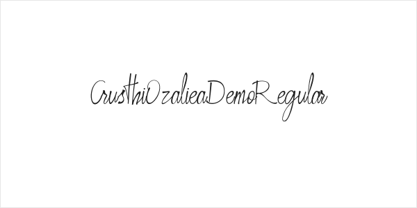 CrusthiOzalieaDemoRegular Logo