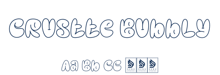 Crustte Bubbly Font Preview