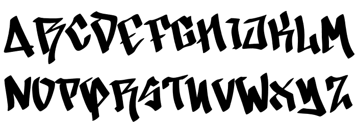 Crusty Graffiti Demo Font UPPERCASE