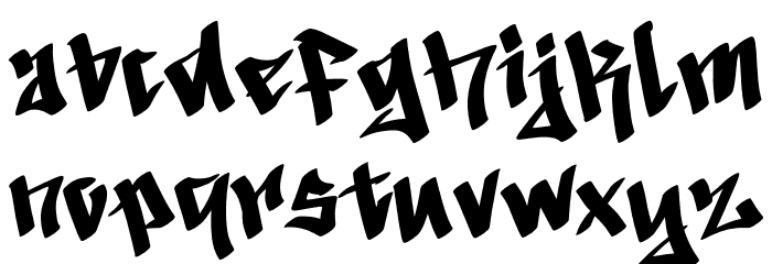 Crusty Graffiti Demo Font LOWERCASE
