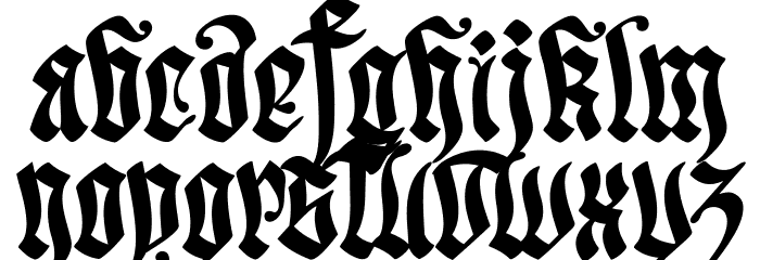 Cruz Quaste PERSONAL USE ONLY Font LOWERCASE