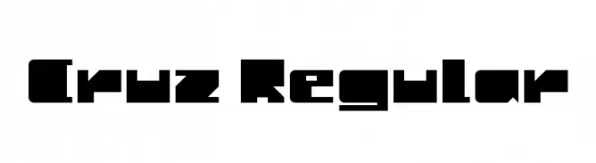 Cruz Regular  font caratteri gratis