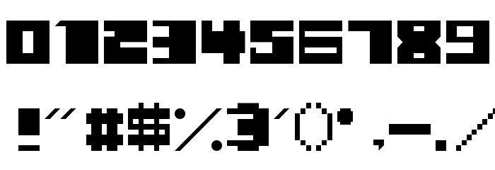 Cruz Regular Font OTHER CHARS