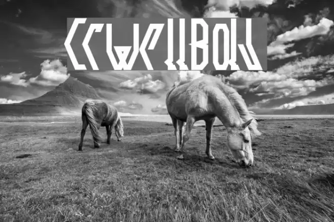 CrwellBold Шрифта examples
