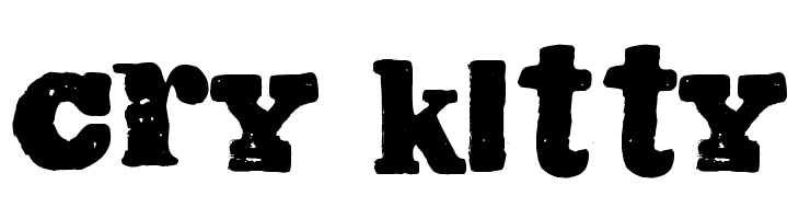 Cry Kitty  Frei Schriftart Herunterladen
