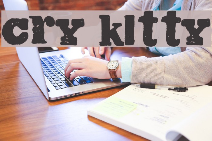 Cry Kitty Font examples