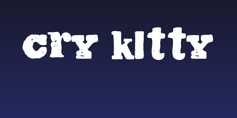 Cry Kitty Social Header
