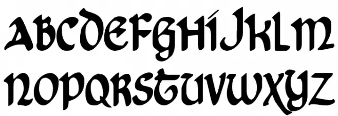 Cry Uncial Condensed Шрифта ВЕРХНИЙ