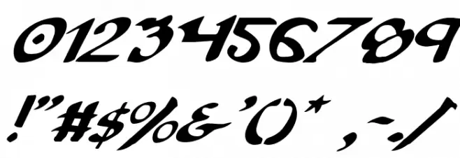 Cry Uncial Italic Font OTHER CHARS