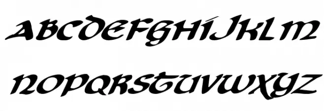 Cry Uncial Italic Fonte MAIÚSCULAS