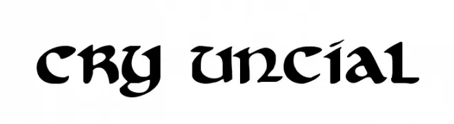 Cry Uncial  नि: शुल्क फ़ॉन्ट्स डाउनलोड