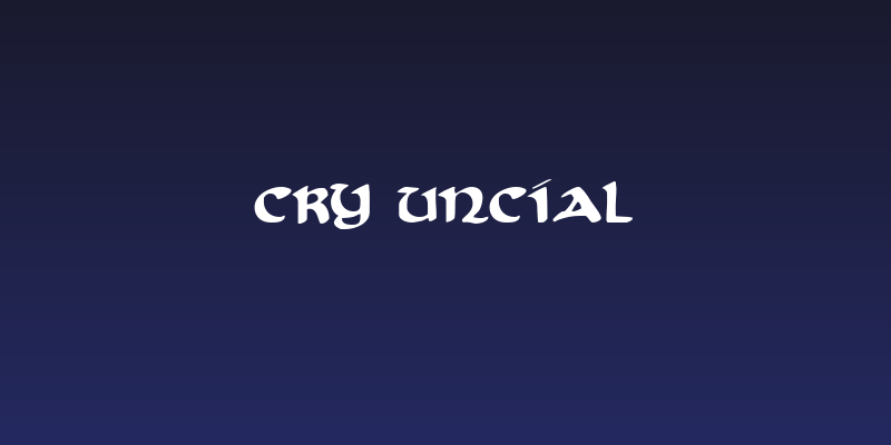 Cry Uncial Social Header