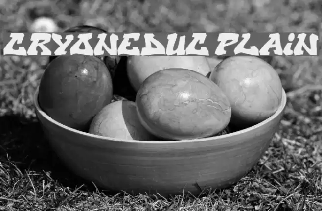 CryOneDUC Plain Font examples