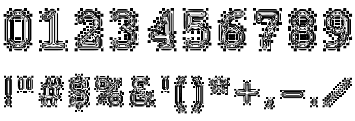 Cryeadn Negative Font OTHER CHARS