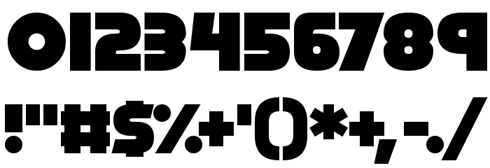Cryogenix Font OTHER CHARS