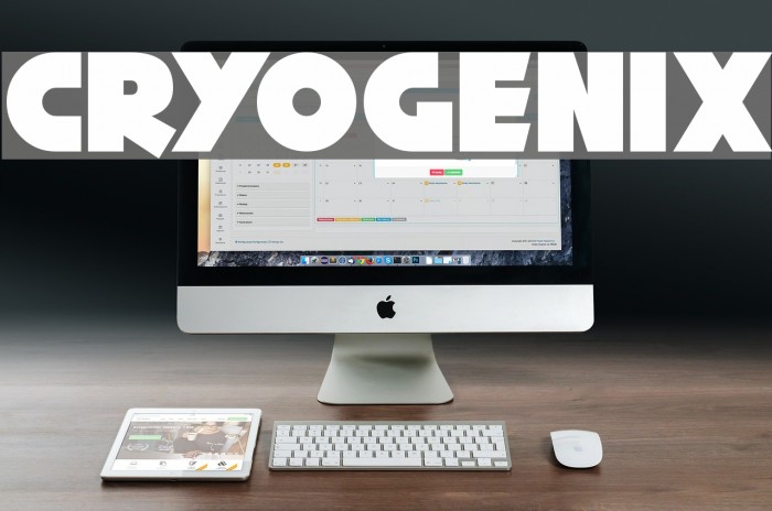 Cryogenix Font examples
