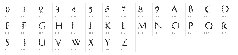CrypTiX Character Map