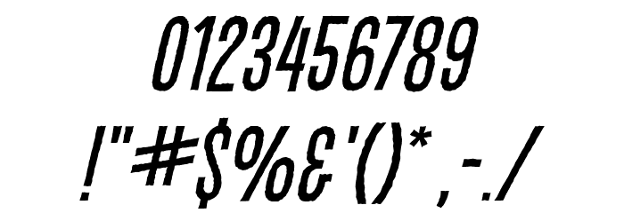 CryptCreep BB Italic Font OTHER CHARS