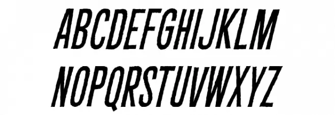 CryptCreep BB Italic フォント 大文字
