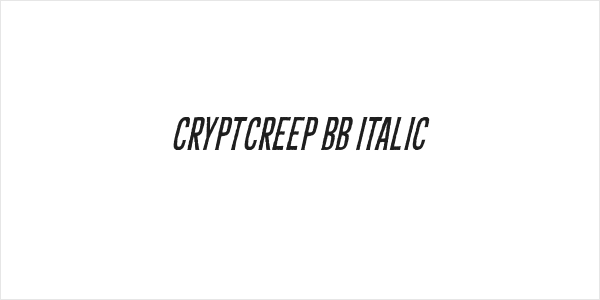 CryptCreep BB Italic Logo