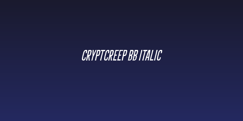 CryptCreep BB Italic Social Header
