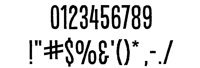 CryptCreep BB Font OTHER CHARS