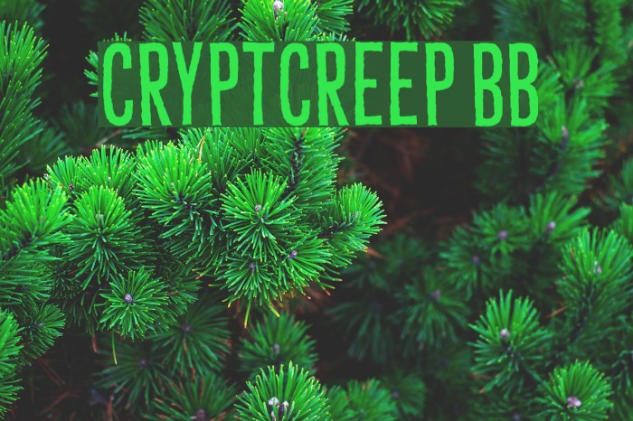 CryptCreep BB Font examples