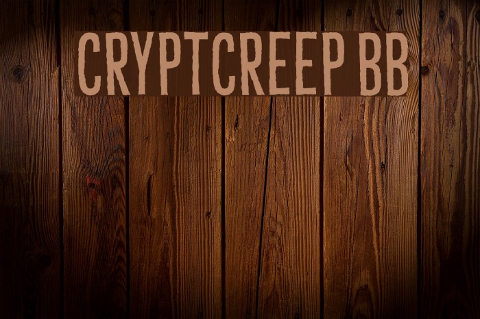 CryptCreep BB Font examples