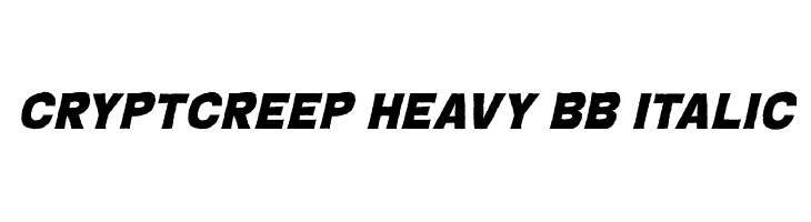 CryptCreep Heavy BB Italic  لخطوط تنزيل