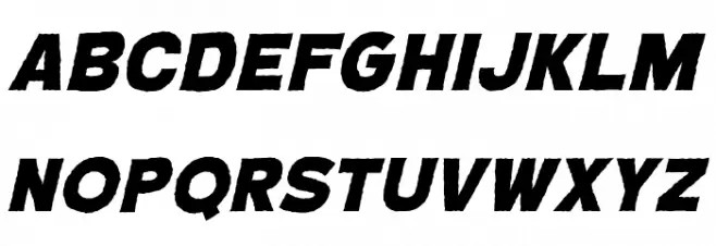 CryptCreep Heavy BB Italic خط أحرف كبيرة